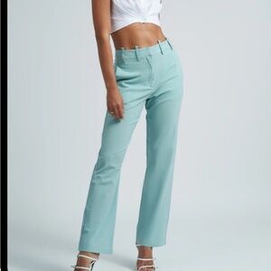 Elegant Sky Blue Women's Trousers